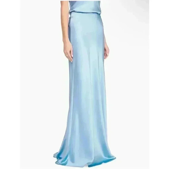 New NWT STAUD Voyager Satin Fishtail Maxi Sz 4 Retails $475 - Picture 3 of 10